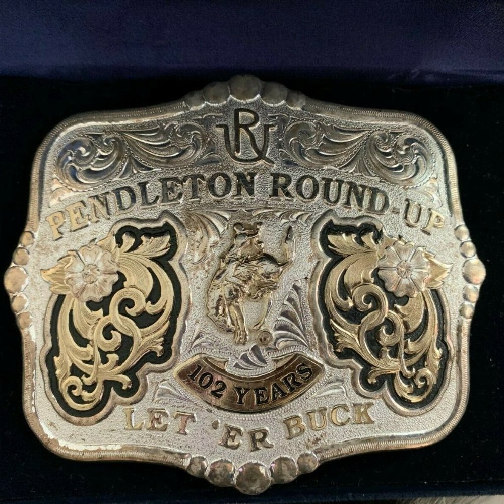 Pendleton Round Up Western Belt Buckle
